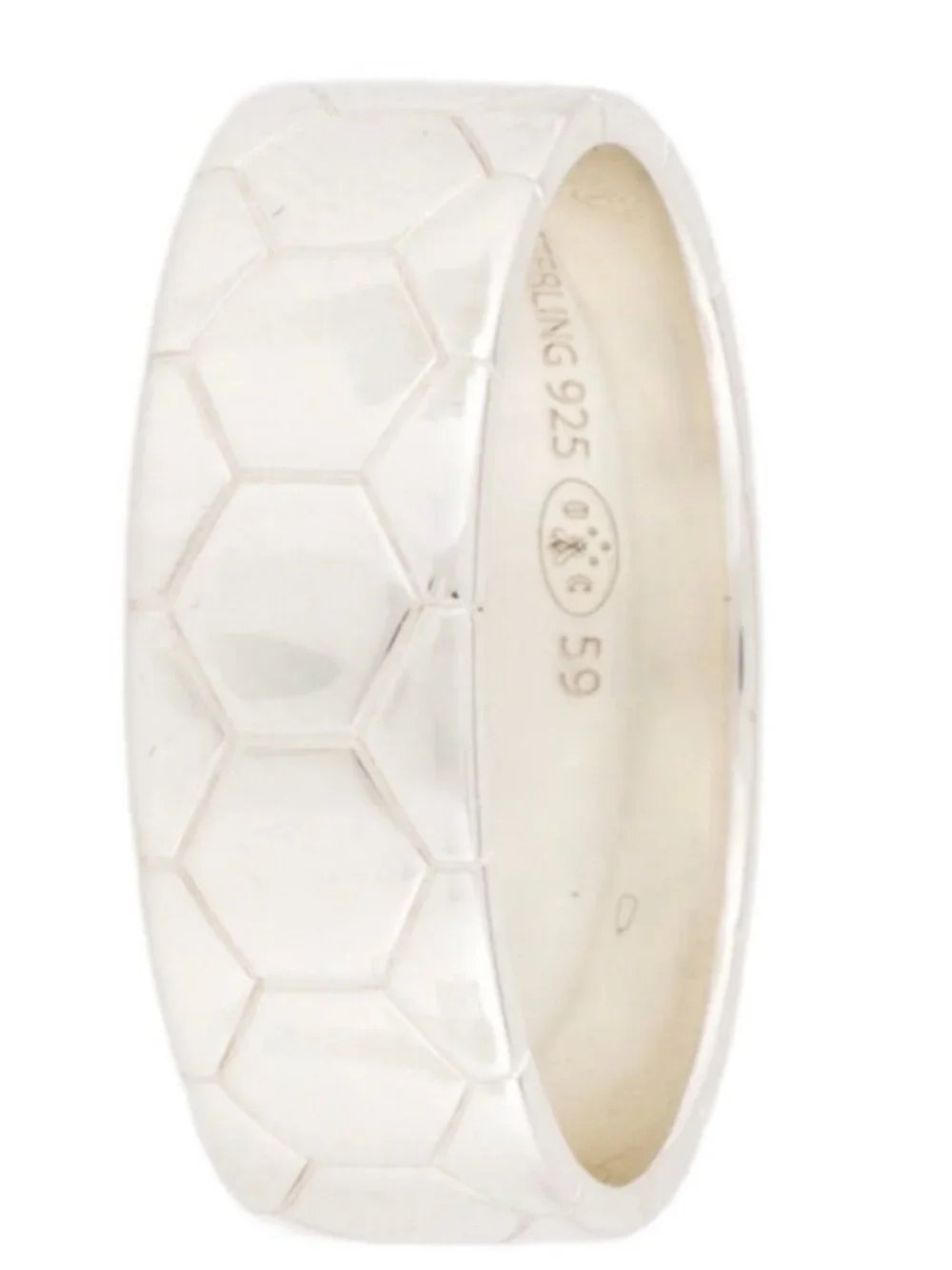 CHRISTOFLE STERLING SILVER 925 CDOE ROYALE BAND RING - Picture 6 of 10